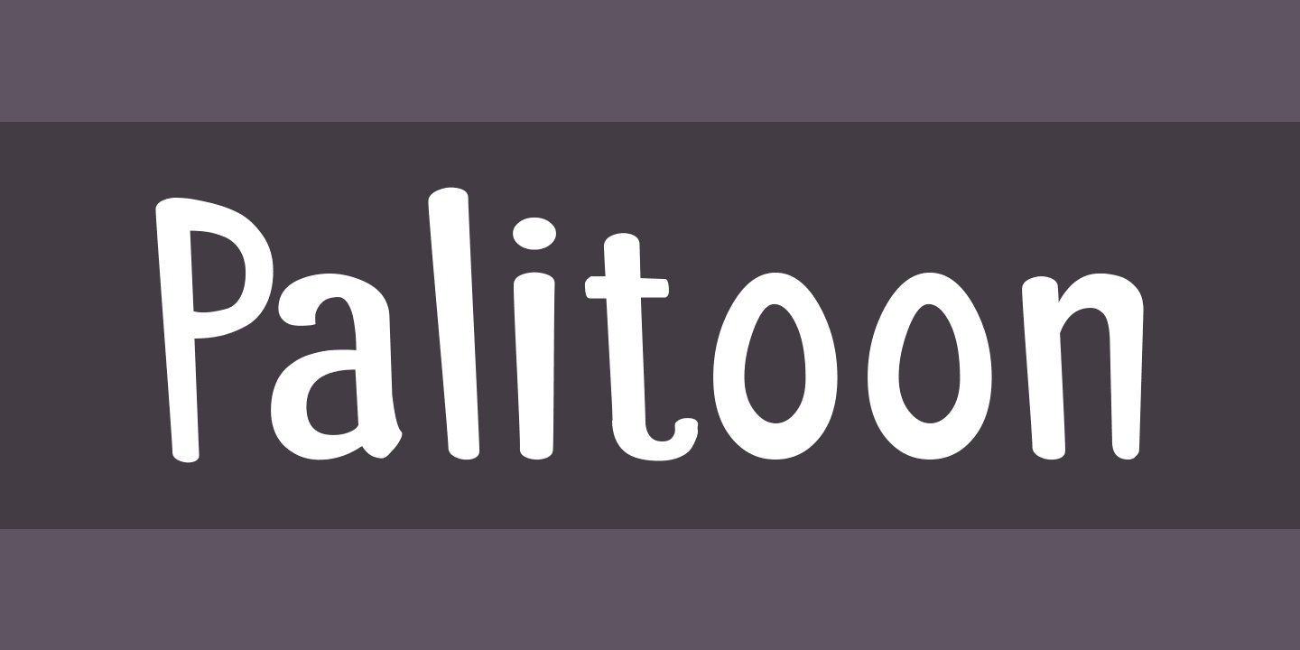 Palitoon Font preview